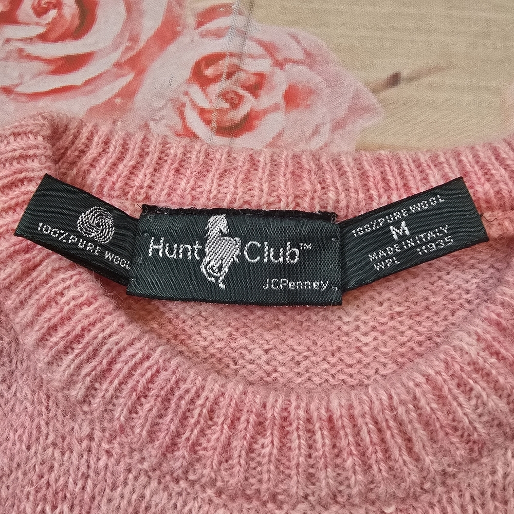 Vintage Hunt Club Pink Ski Sweater - Picture 6 of 8